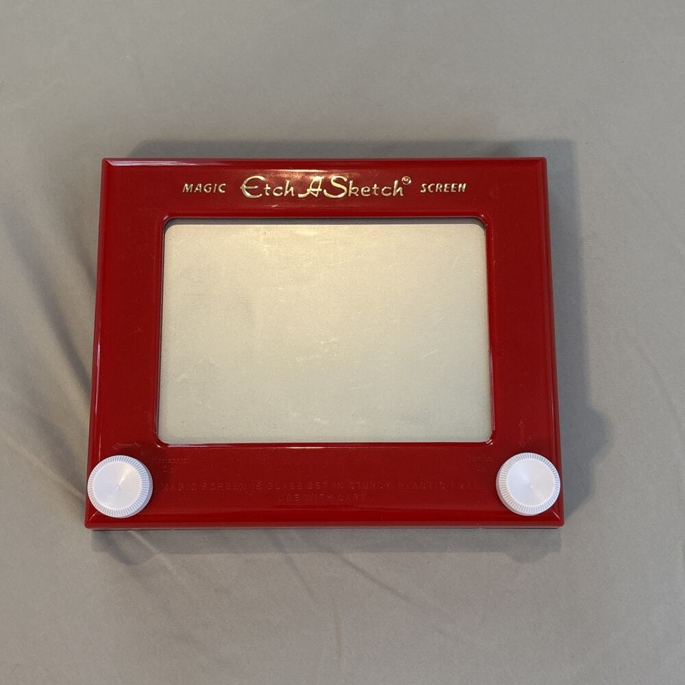 Spin Master Etch A Sketch Magic Screen Vintage Original Toy Red